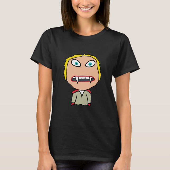 Count Dracula Vampire T Shirt (Framsida)