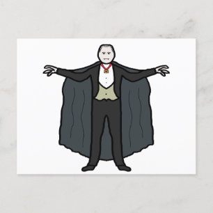Count Dracula Vampire Vykort