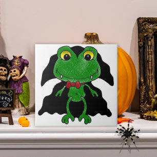 Count Frogula: Cute Vampire Frog Kakelplatta
