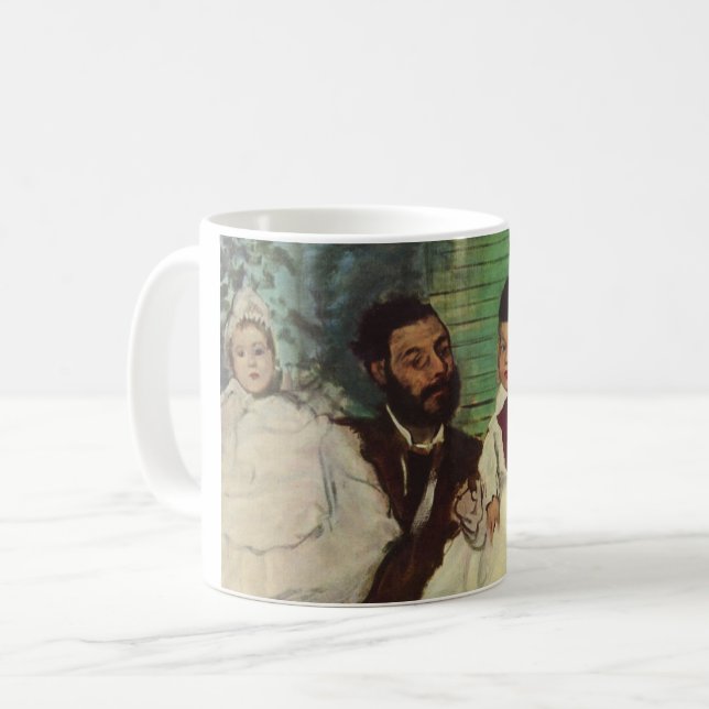 Count Lepic och hans döttrar - Edgar Degas Kaffemugg (Framsida vänster)