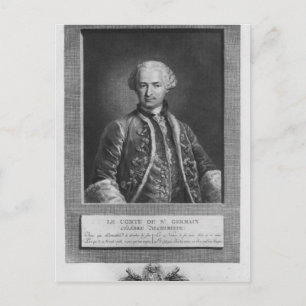 Count of St. Germain, berömd alchemist, 1783 Vykort