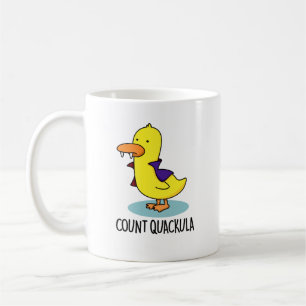 Count Quackula Funny Anka Pun Kaffemugg