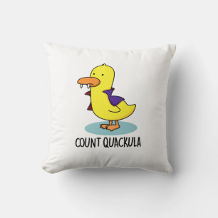 Count Quackula Funny Anka Pun Kudde