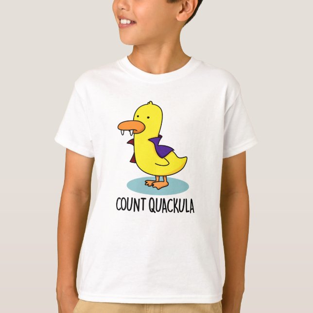 Count Quackula Funny Anka Pun T Shirt (Framsida)