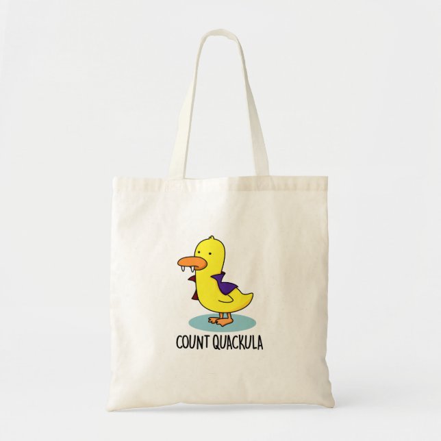 Count Quackula Funny Anka Pun Tygkasse (Framsidan)