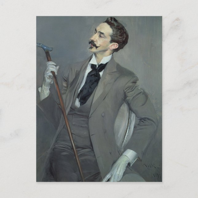 Count Robert de Montesquiou 1897 Vykort (Framsida)