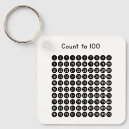 Count to 100 nyckelring