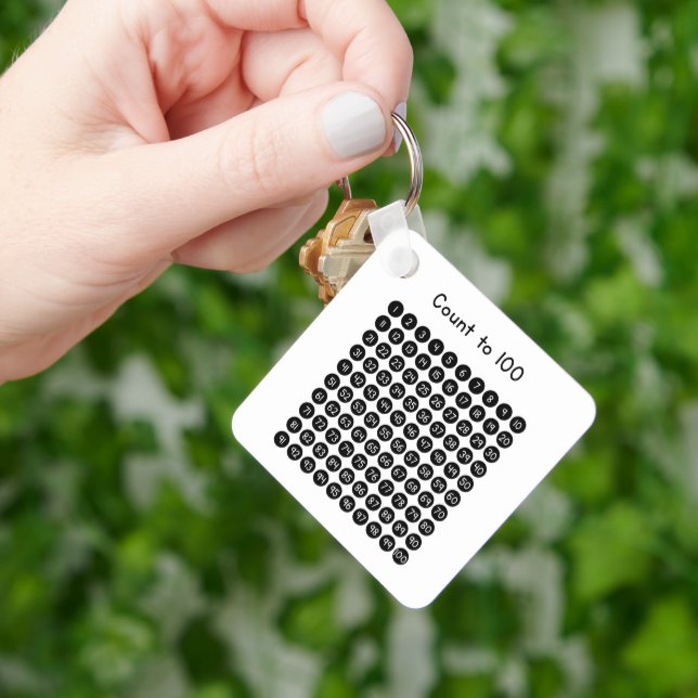 Count to 100 nyckelring (Hand)