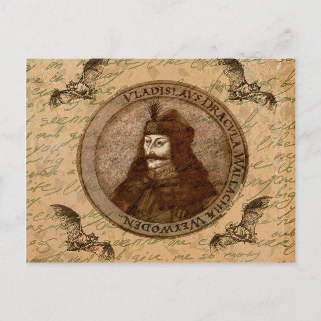 Count Vlad Dracula Vykort (Framsida)