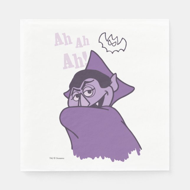 Count von Count - Ah Ah! Pappersservett (Framsidan)