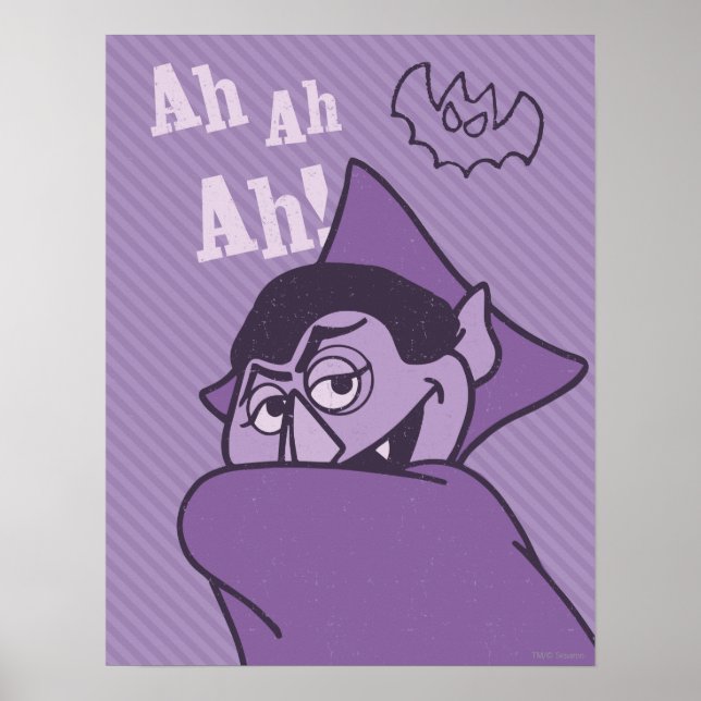 Count von Count - Ah Ah! Poster (Framsidan)