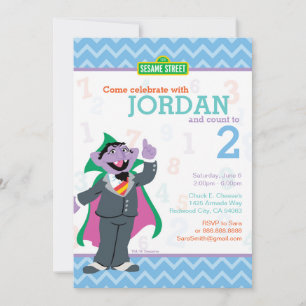 Count von Count Birthday Inbjudningar