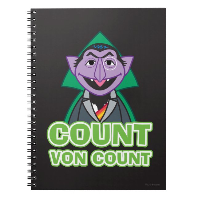 Count von Count Classic Stil 2 Anteckningsbok Med Spiral (Framsidan)