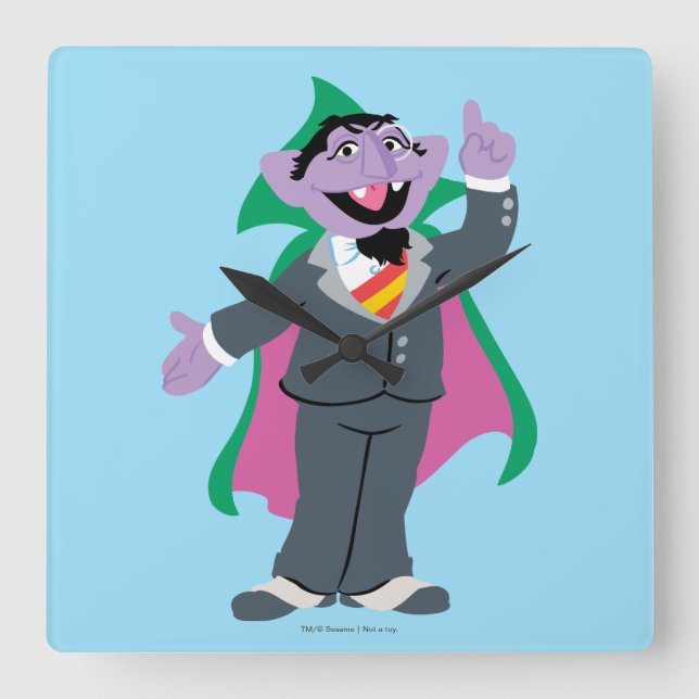Count von Count Classic Stil Fyrkantig Klocka (Framsida)