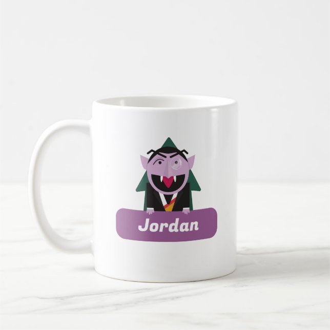 Count von Count Namn Sesame Street Kaffemugg (Vänster)
