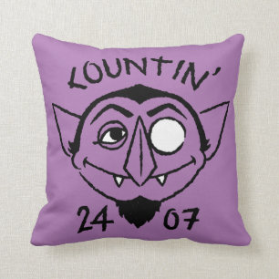 Count von Count Skate-logotyp - Räknar 24/7 Kudde