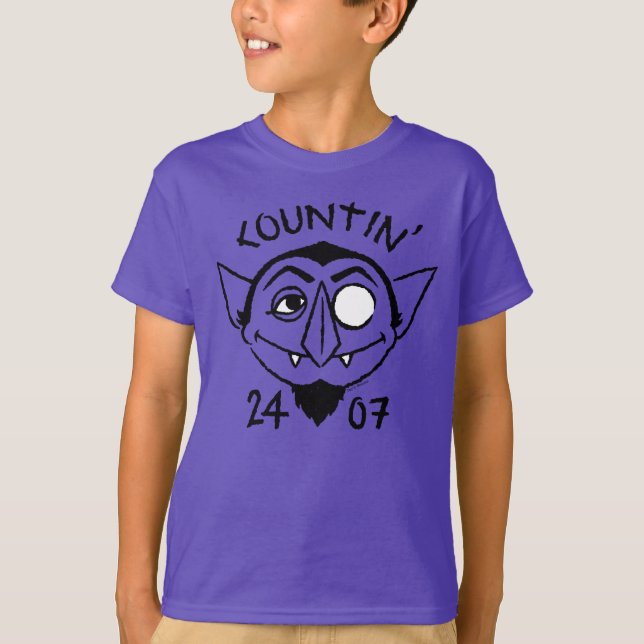 Count von Count Skate-logotyp - Räknar 24/7 T Shirt (Framsida)