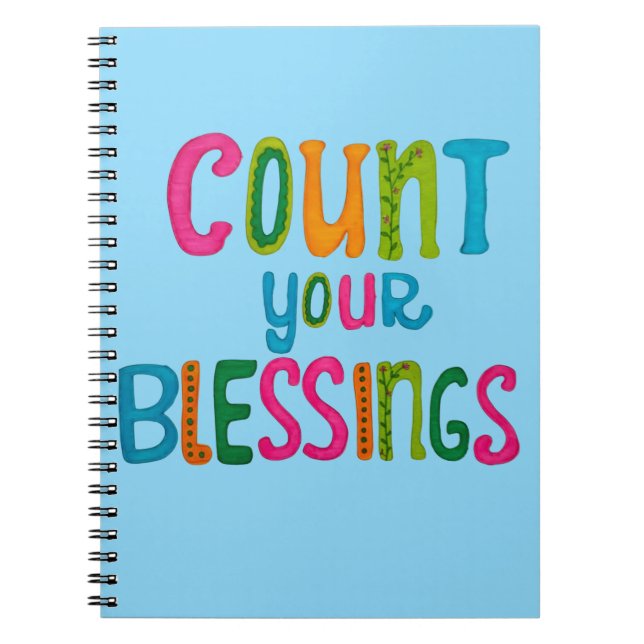 Count your Blessings Anteckningsbok (Framsidan)