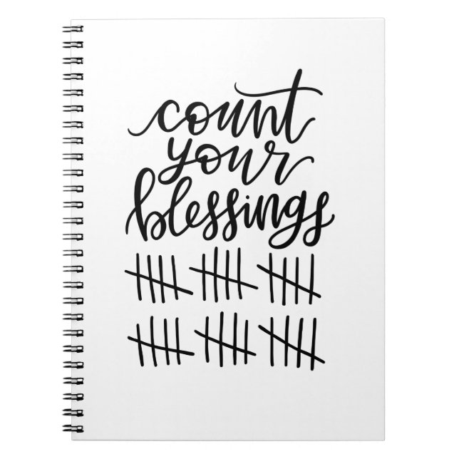 count your blessings journal anteckningsbok (Framsidan)