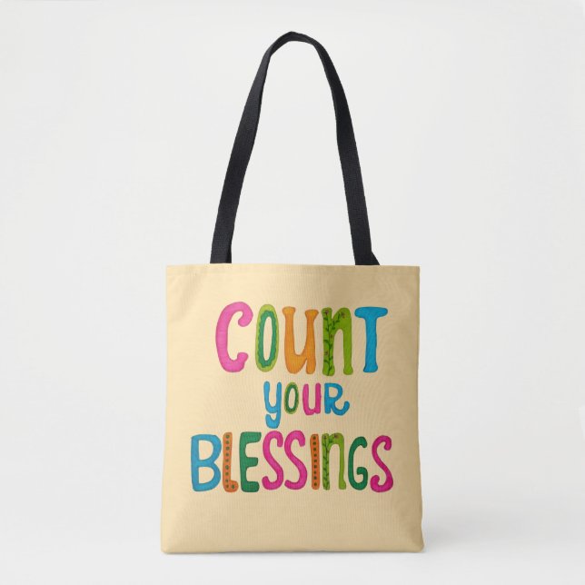 Count your Blessings Tygkasse (Framsida)