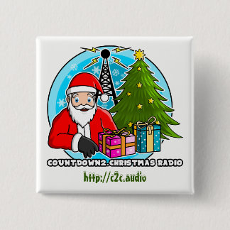 Countdown2.Christmas radiosände kvadrerar knäppas Knapp