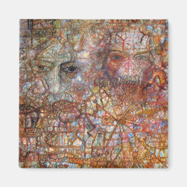 Countenances: Två Ansikte (av Pavel Filonov) Magnet