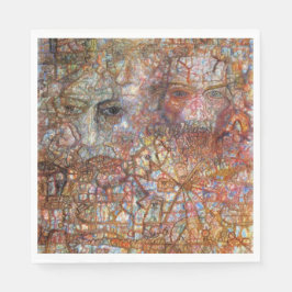 Countenances: Två Ansikte (av Pavel Filonov) Pappersservett