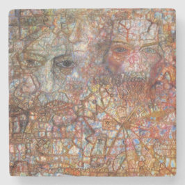 Countenances: Två Ansikte (av Pavel Filonov) Stenunderlägg