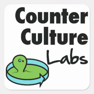 Counter Culture Labs Squs-logotyp Fyrkantigt Klistermärke