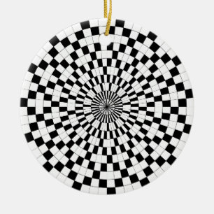 Counter Spiral av Kenneth Yoncich Julgransprydnad Keramik