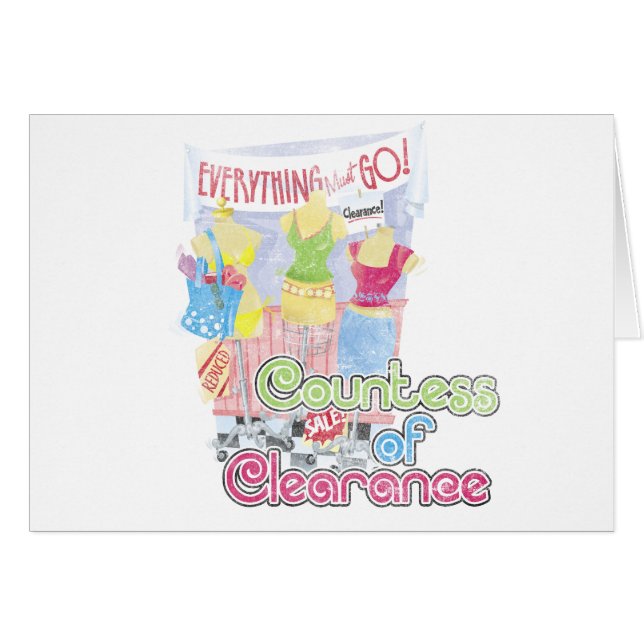 Countess av rensning hälsningskort (Framsidan Horizontal)