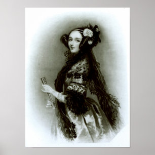 Countess för Augusta Ada Byron av Lovelace Poster