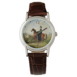 Countess on Horseback (Elegant Brown Horse) Armbandsur