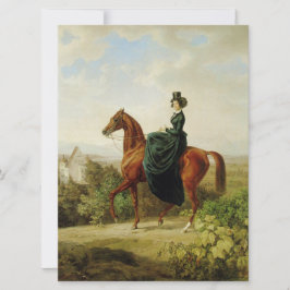 Countess on Horseback (Elegant Brown Horse) Kort