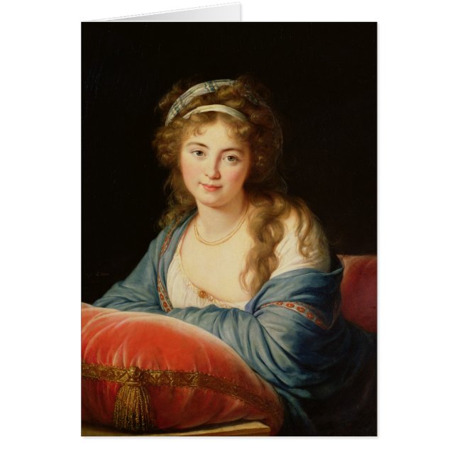 Countessen Catherine Vassilievna Skavronskaia Hälsningskort (Framsidan)