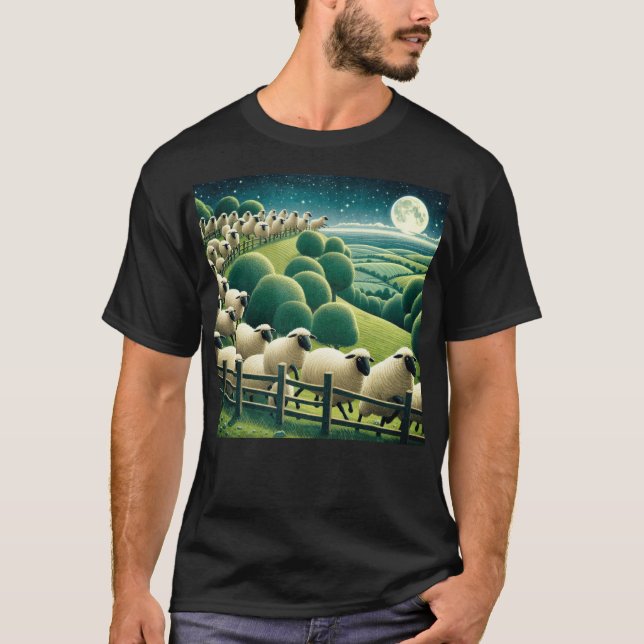 Counting Sheep T Shirt (Framsida)