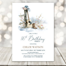 Country and Western Winter 16th Birthday Party Inbjudningar