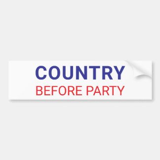 Country Before Party Political  Bildekal