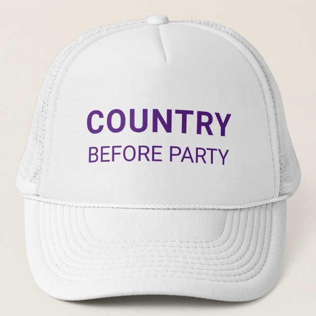 Country Before Party Political  Keps (Framsida)