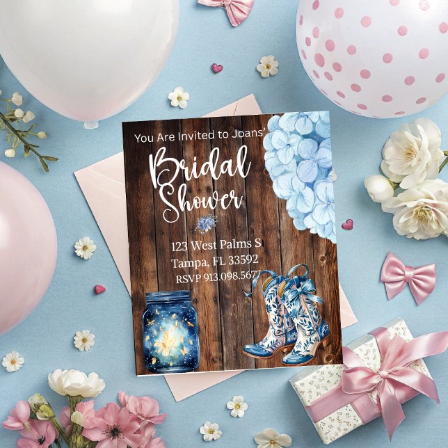Country Bridal Shower Invitation  Inbjudningar (Country Girl Bridal Shower invitation )