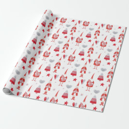 Country Christmas Santa and Tree Wrapping Paper Presentpapper