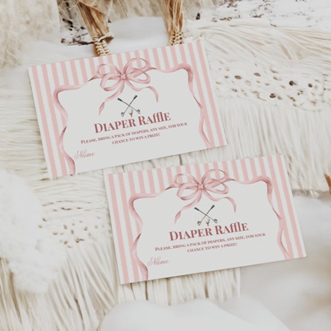 Country Club Golf Baby Shower Diaper Raffle Tilläggskort (Skapare uppladdad)
