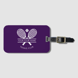 Country Club Namn Tennis Team Prylar Anpassade Bagagebricka