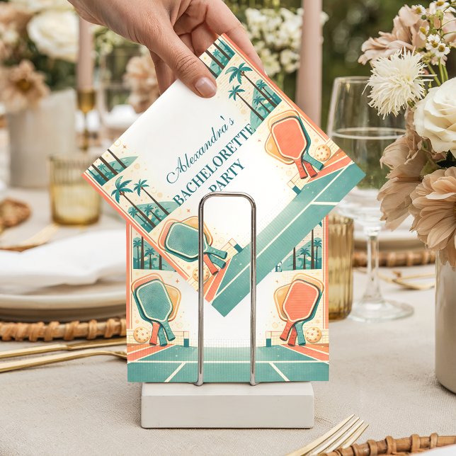 Country Club Pickleball Bachelorette Pappersservett (Skapare uppladdad)