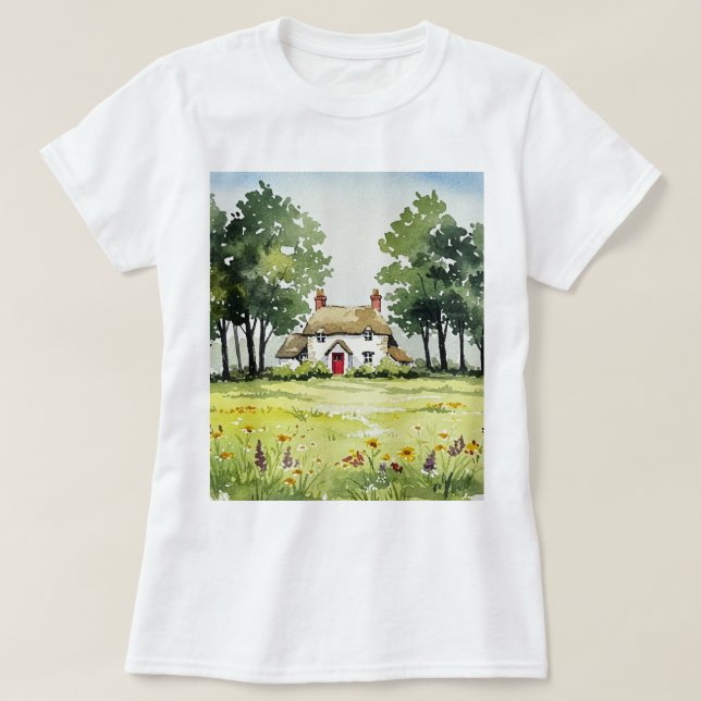  Country cottage T Shirt (Design framsida)