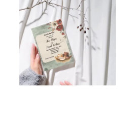 Country Cowboy Western Wedding Invitation (rust) Inbjudningar