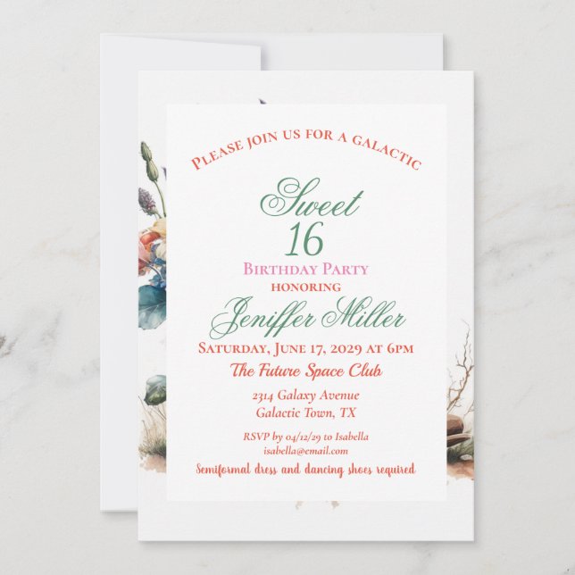 Country Cowgirl Boots Flower Hat Texas Inbjudningar (Framsida)