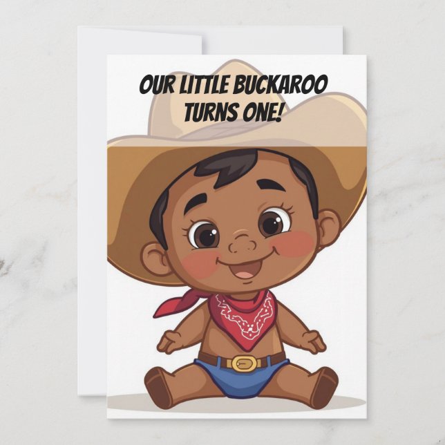 Country Farm Baby Birthday Invitation Inbjudningar (Framsida)