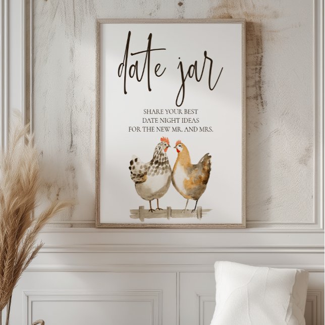 Country Farm Kyckling Date Night Idé Skylt (Skapare uppladdad)