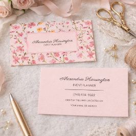 Country Floral Visitkort